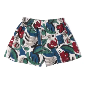 Rayon Ette Hand Flower Pattern Boxer