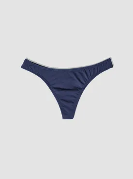 100% Organic Cotton Thong - Lapis