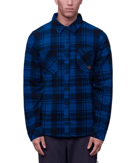 686 Sierra Fleece Flannel Moroccan Blue Plaid