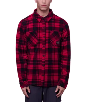 686 Sierra Fleece Flannel Oxblood Plaid