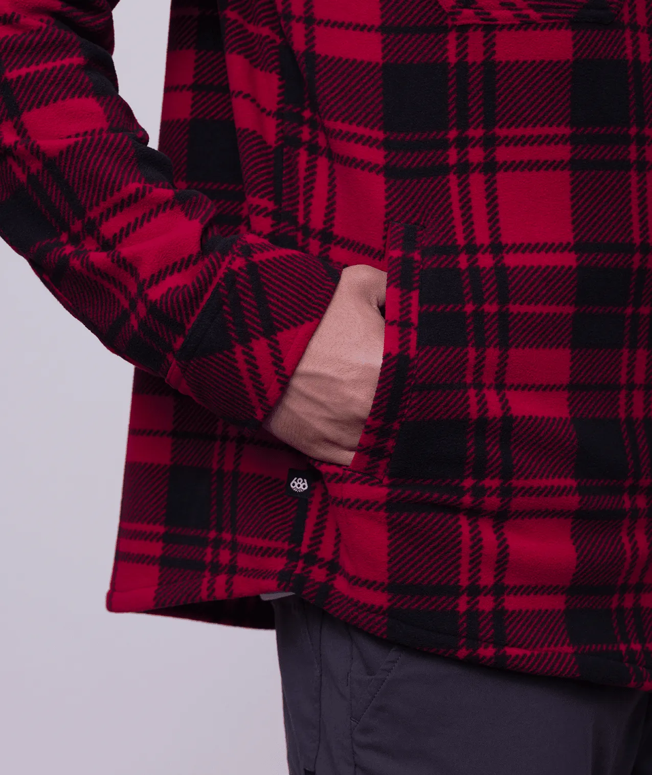 686 Sierra Fleece Flannel Oxblood Plaid