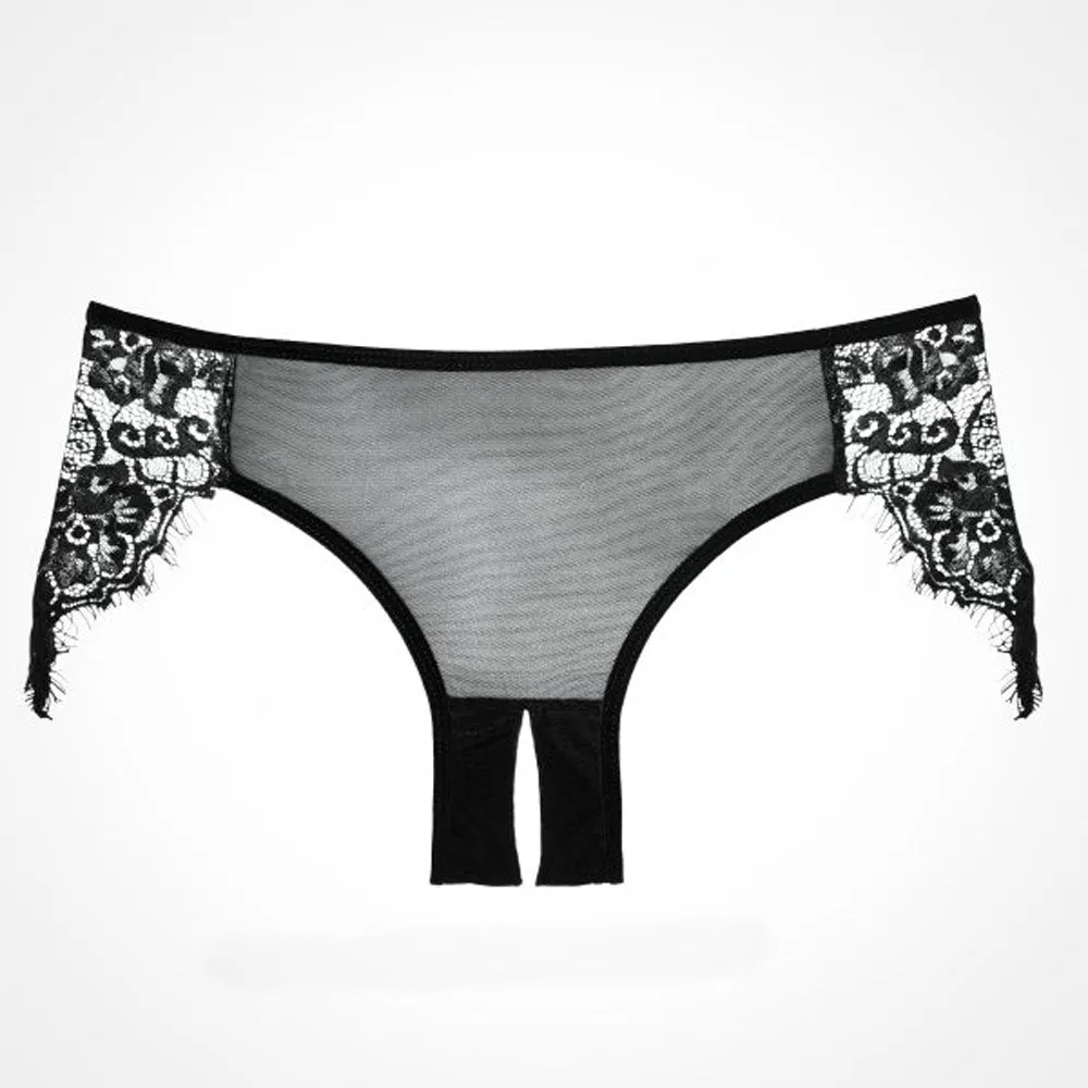 Adore Lavish & Lace Panty - One Size - Black