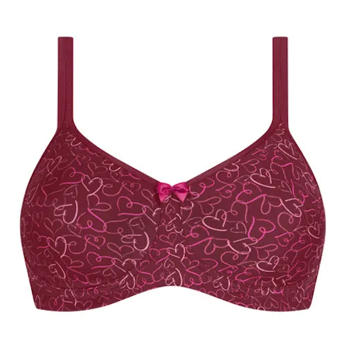 Amoena Mara Moulded Mastectomy Bra Burgundy