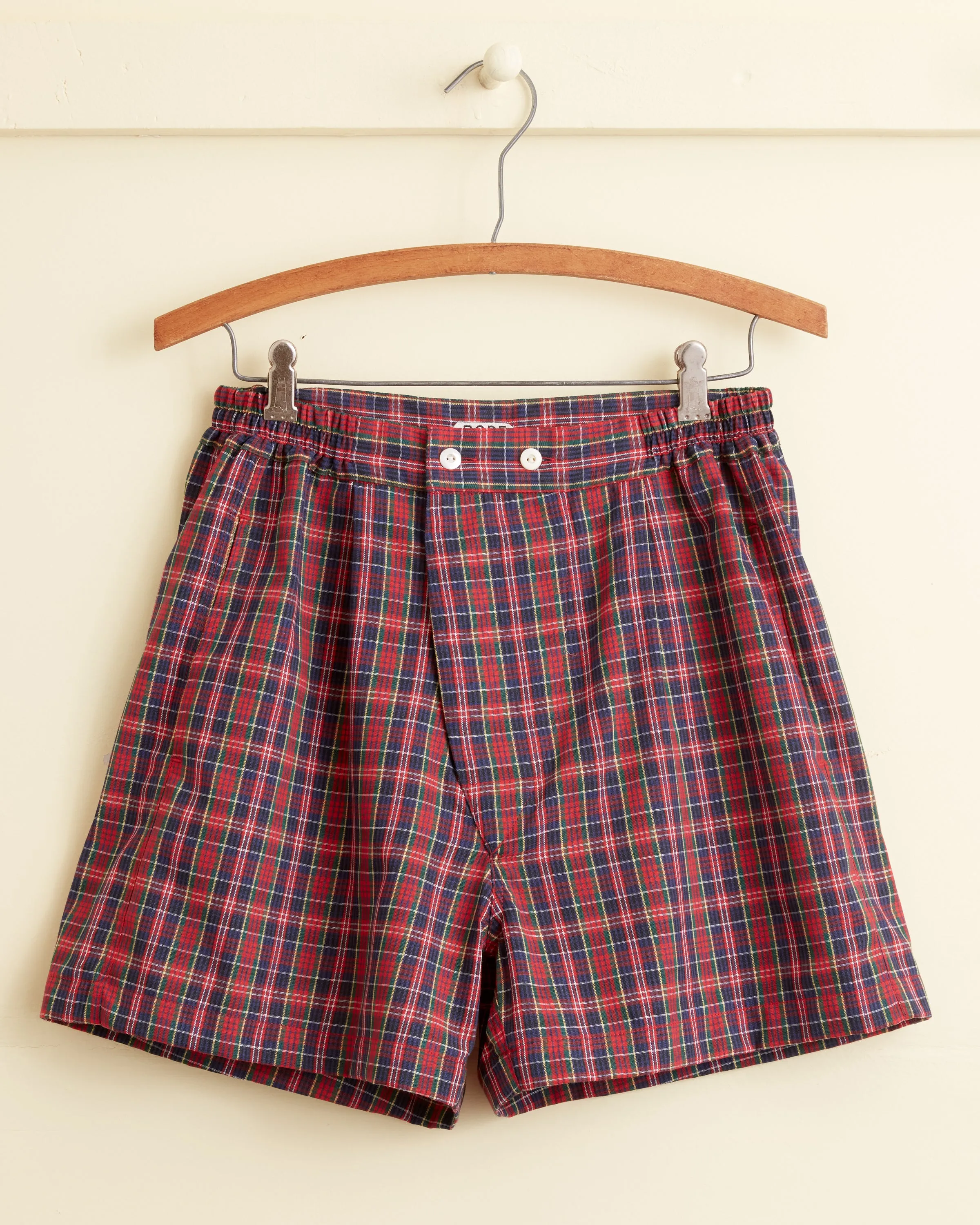 Andrews Plaid Boxer Shorts - S