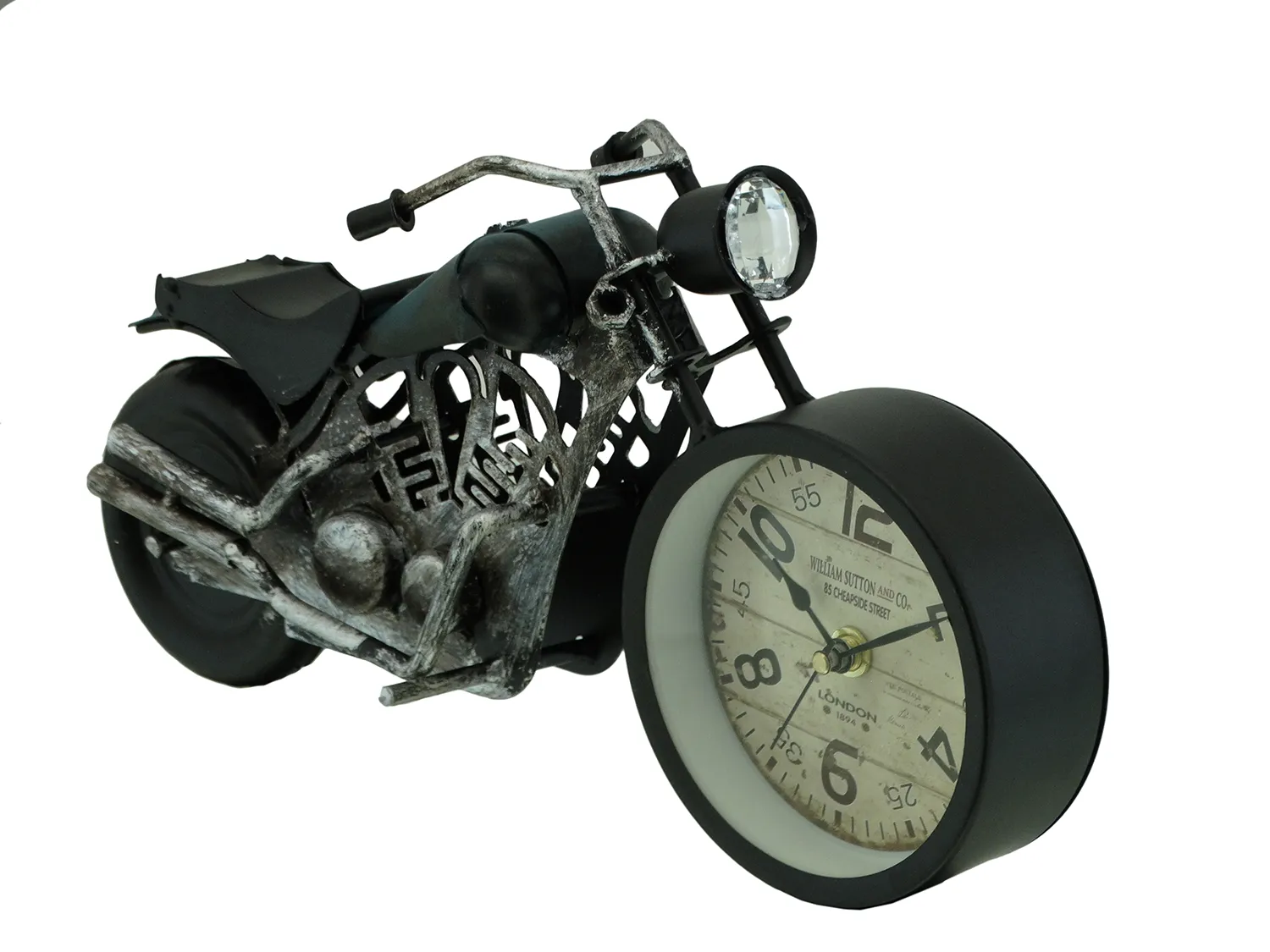 Antique Motorcycle Desk Clock