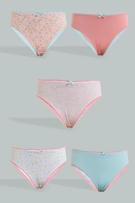 Assorted Bikini Printed Brief Set (Pack of 5)