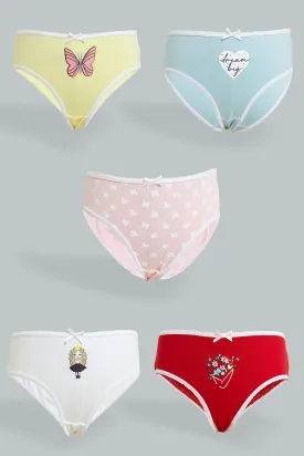 Assorted Printed Briefs (Pack of 5)