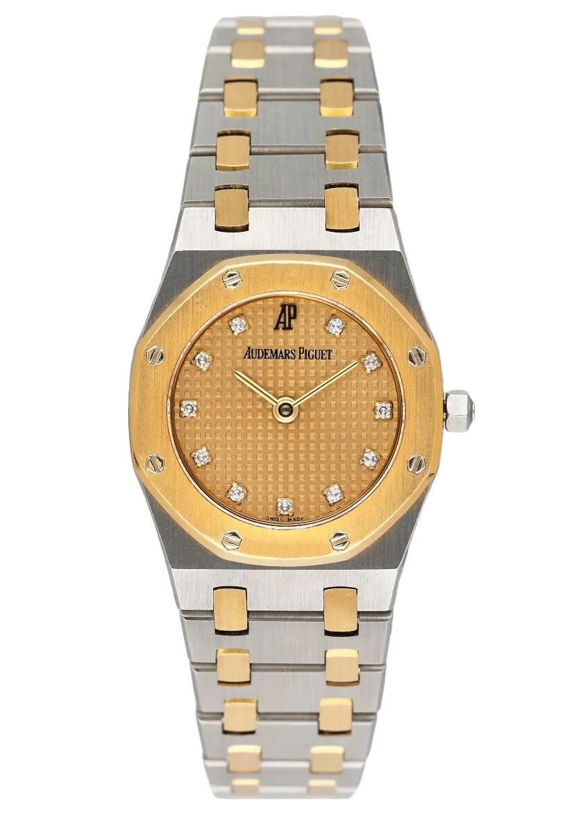 Audemars Piguet Royal Diamond Champagne Dial Two-Tone Ladies Watch