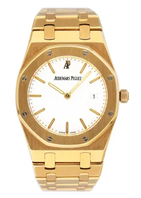 Audemars Piguet Royal Oak 56175BA White Dial 18K Yellow Gold Ladies Watch With Archives