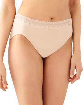 Bali Women's Comfort Seamless High-Cut Brief Panty, Beige, 10/11