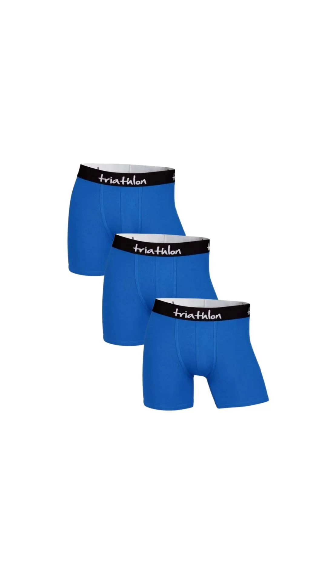 Bambus boxer shorts pakke (3 stk) Blå