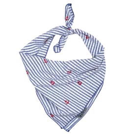 Bandana | Navy Stripe Anchors