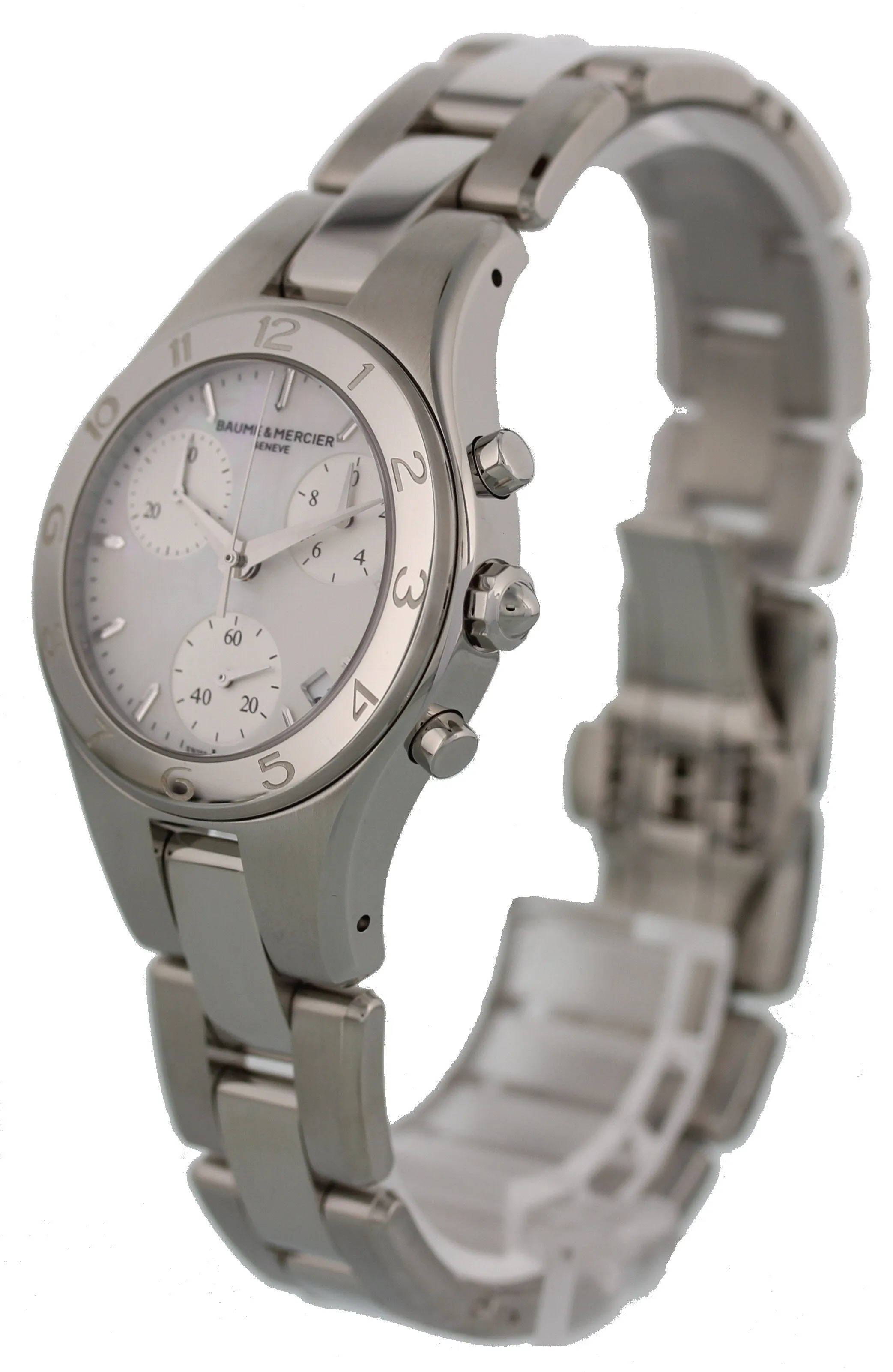 Baume & Mercier Linea MOP Dial MOA10012 Ladies Chronograph Watch