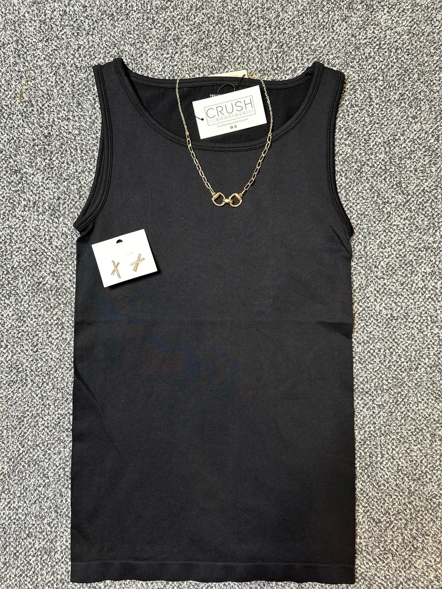 Black Seamless Tank