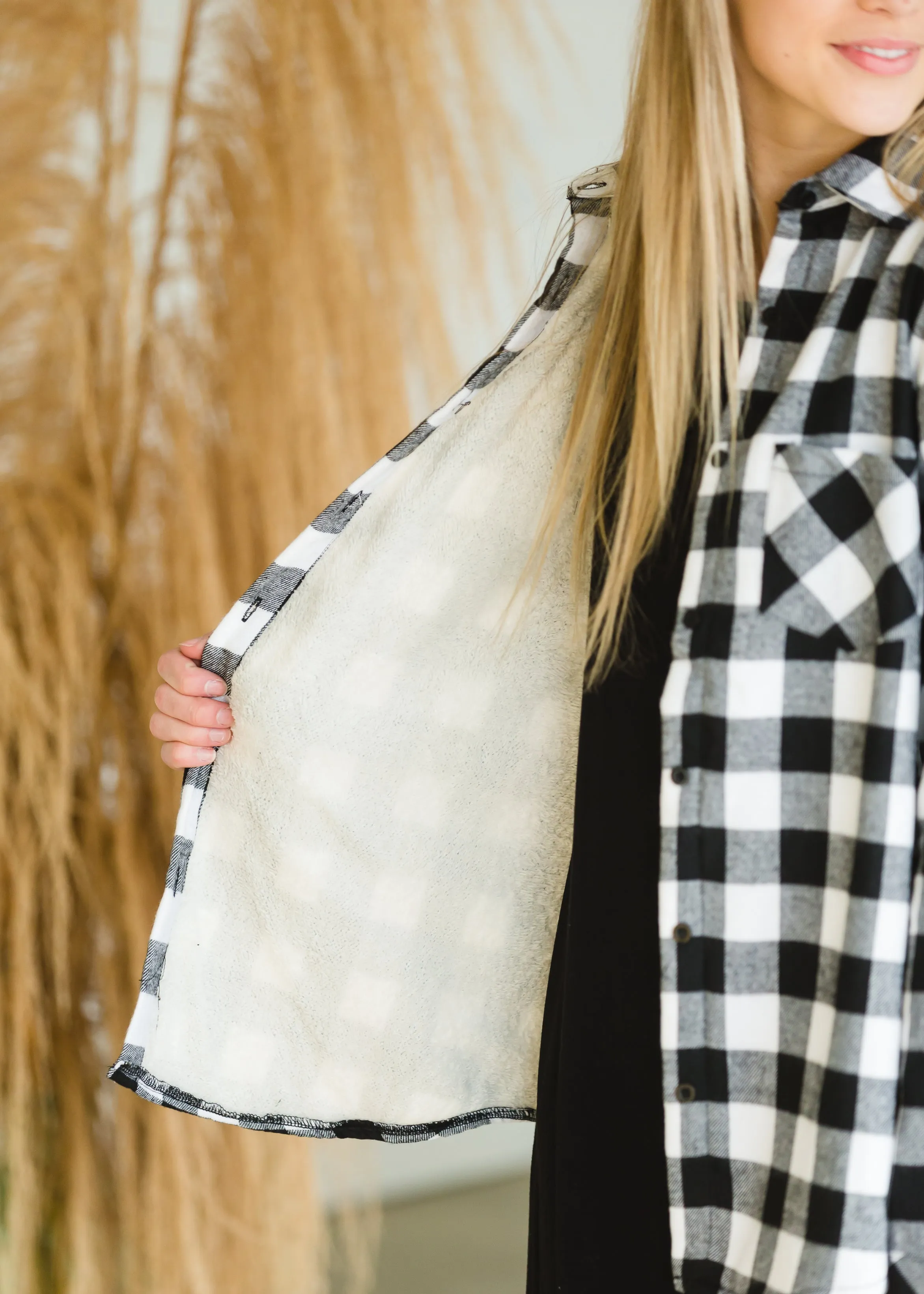 Black   White Buffalo Check Flannel - FINAL SALE