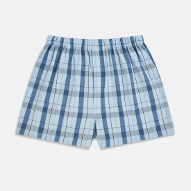 Blue and Green Blazer Check Godfrey Boxer Shorts