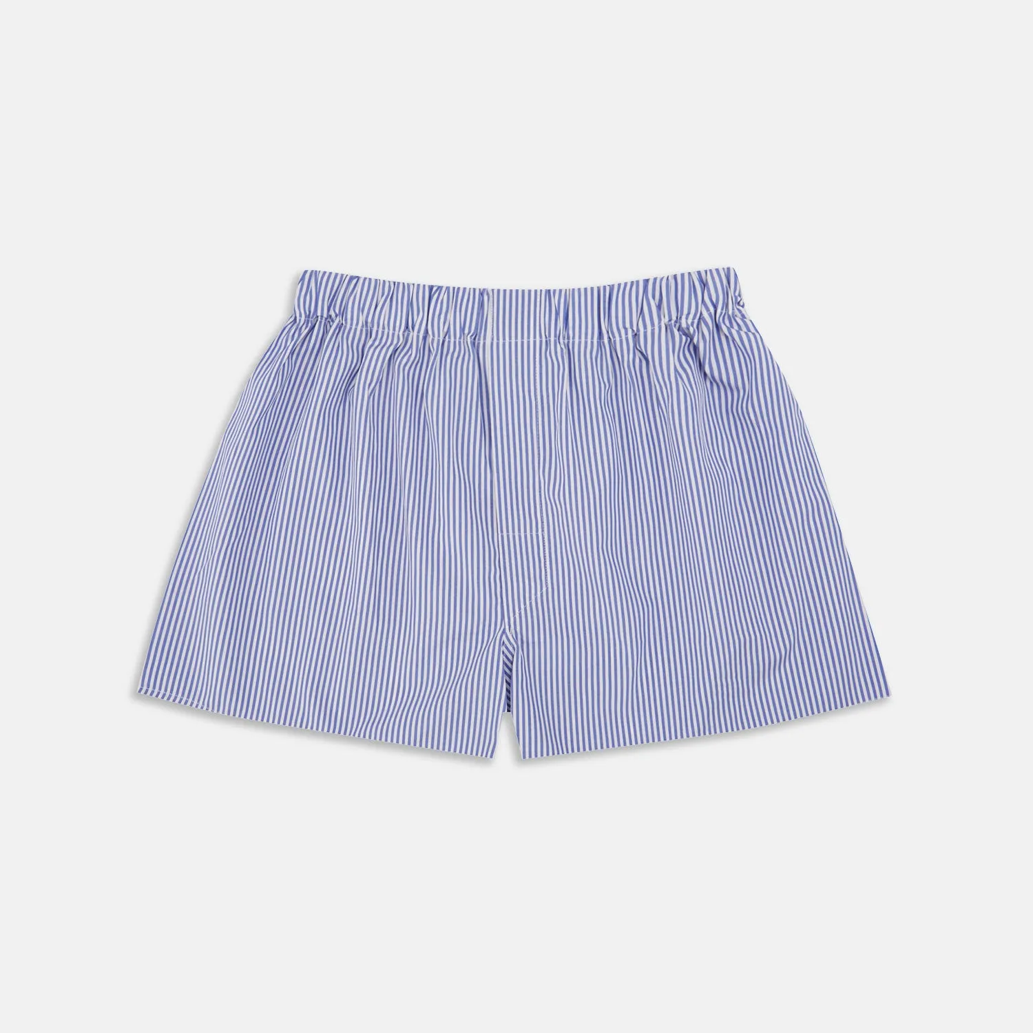 Blue Bengal Stripe Cotton Boxer Shorts