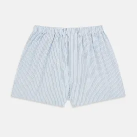 Blue Stripe Godfrey Boxer Shorts