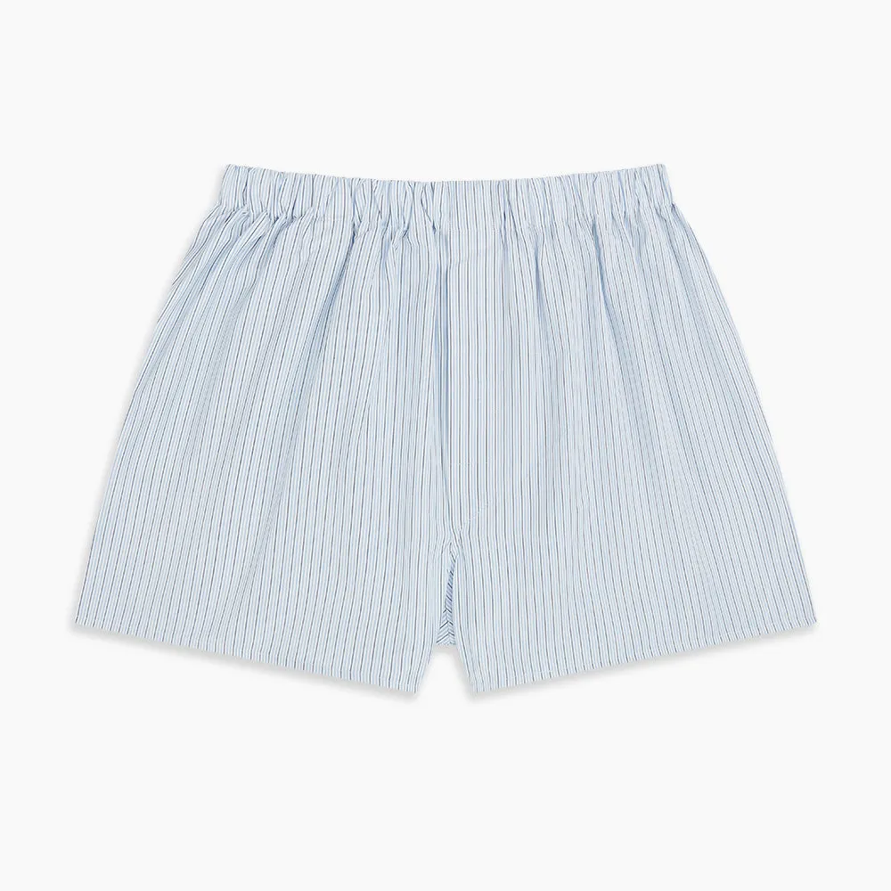 Blue Stripe Godfrey Boxer Shorts