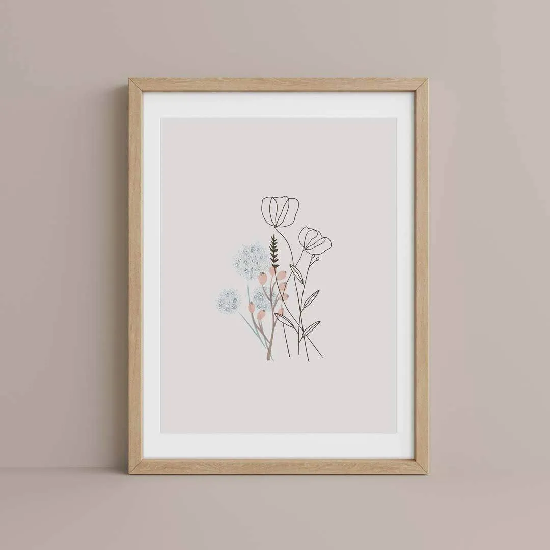 Botanical Illustration Art Print 013 by Chella Prints