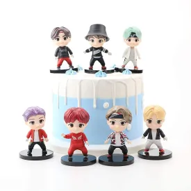 BTS Mini Figures ( Set of 7)- 7 CM