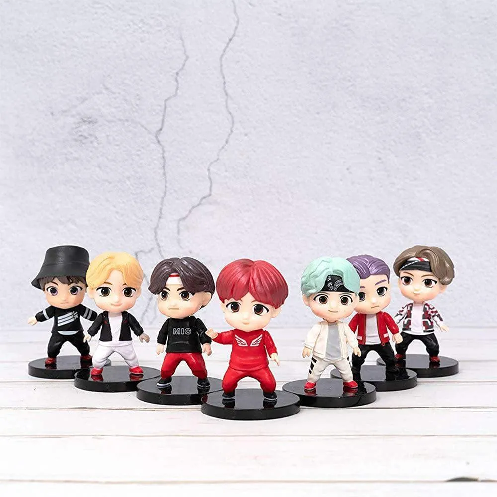 BTS Mini Figures ( Set of 7)- 7 CM