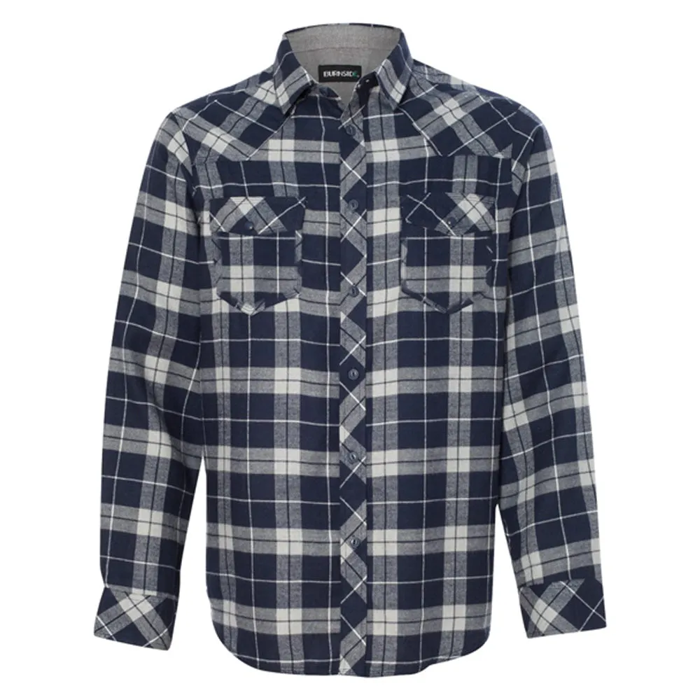 Burnside Yarn-Dyed Long Sleeve Flannel Shirt