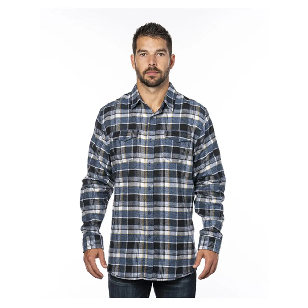 Burnside Yarn-Dyed Long Sleeve Flannel Shirt