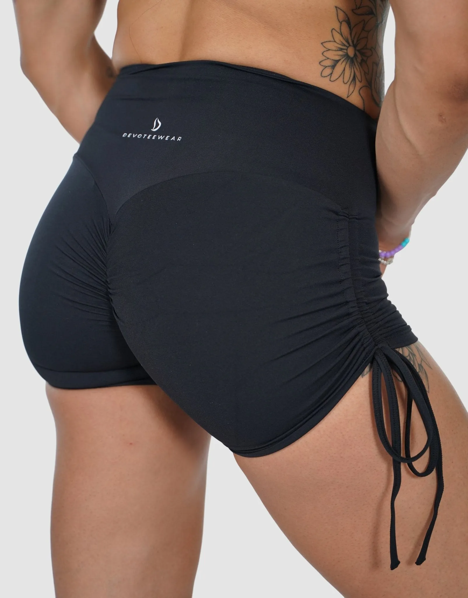 Buttercream Tie Up Scrunch Bum Short