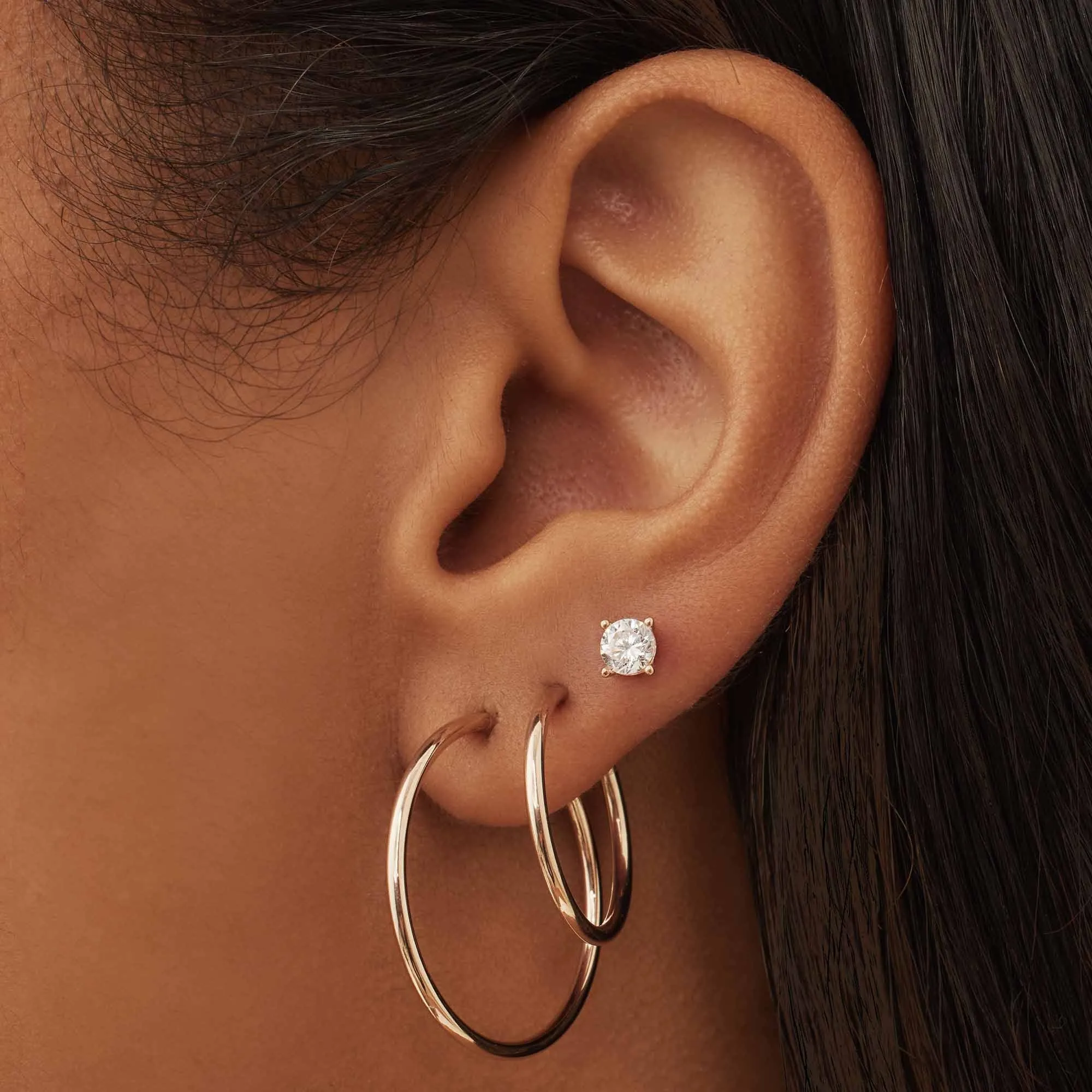 Cadeau d'Isabel 14 karat rose gold earring set