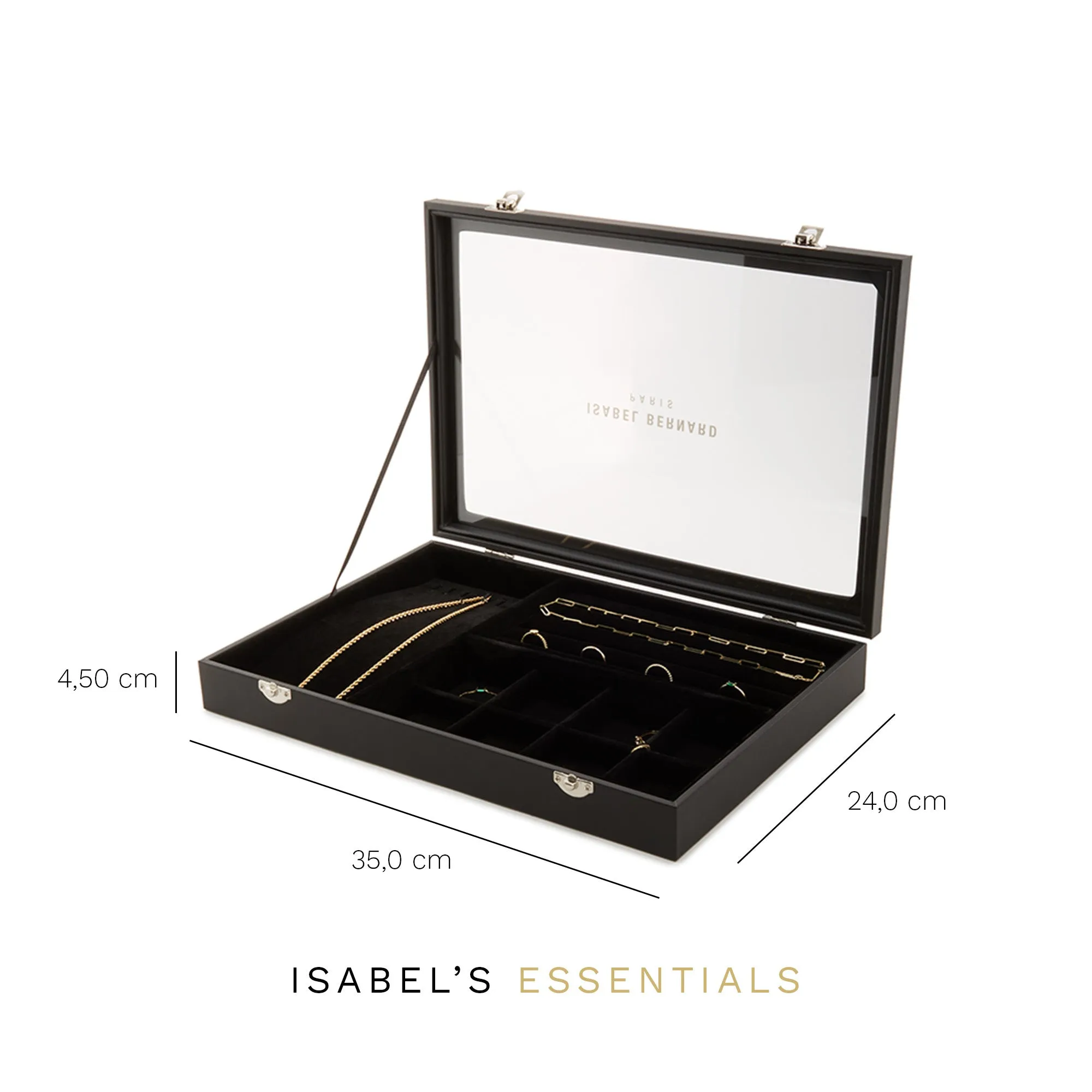 Cadeau d'Isabel black jewellery box