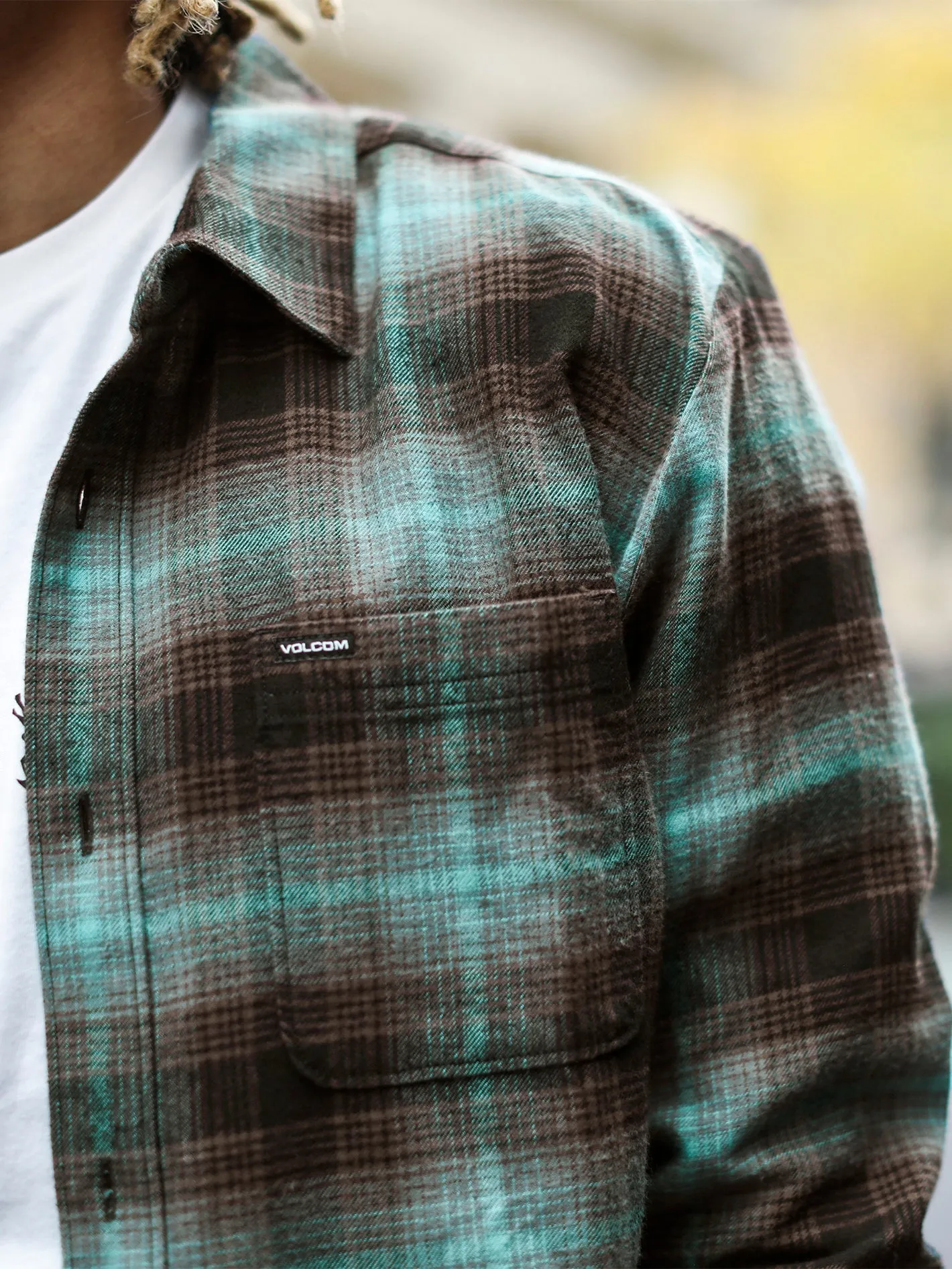 Caden Plaid Long Sleeve Shirt - Black