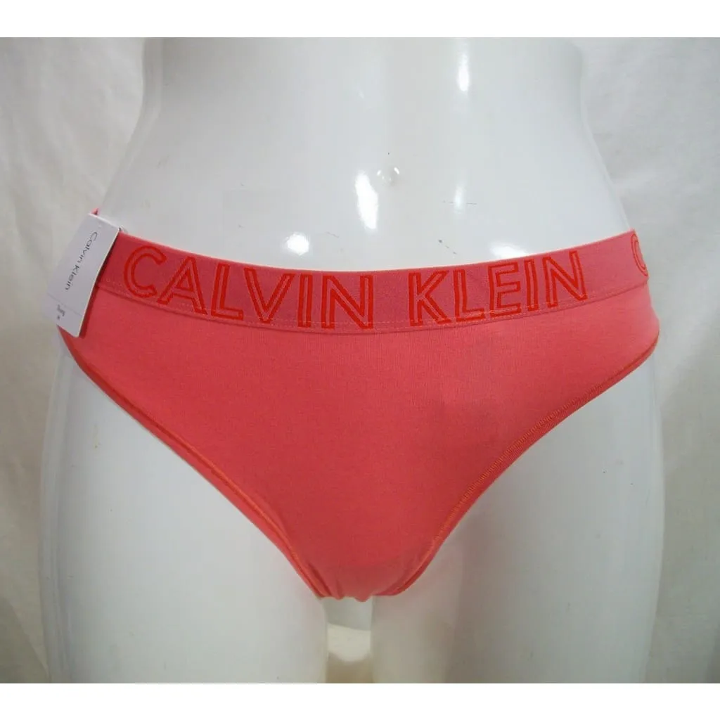 Calvin Klein QD3636 CK Ultimate Cotton Thong MEDIUM Orange NWT