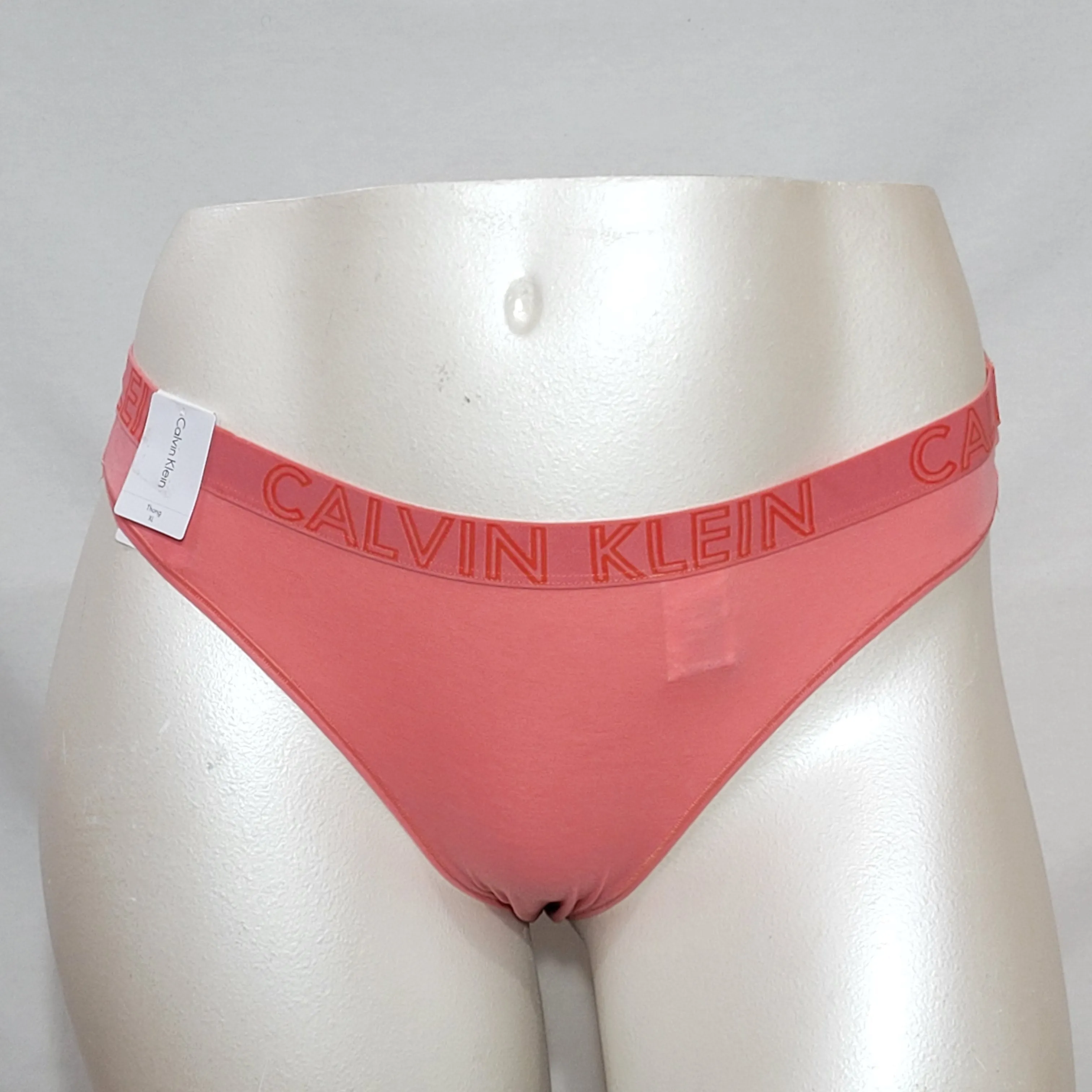 Calvin Klein QD3636 CK Ultimate Cotton Thong MEDIUM Orange NWT