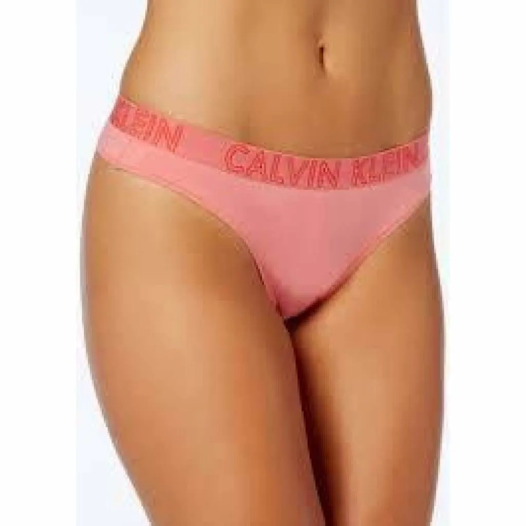 Calvin Klein QD3636 CK Ultimate Cotton Thong MEDIUM Orange NWT