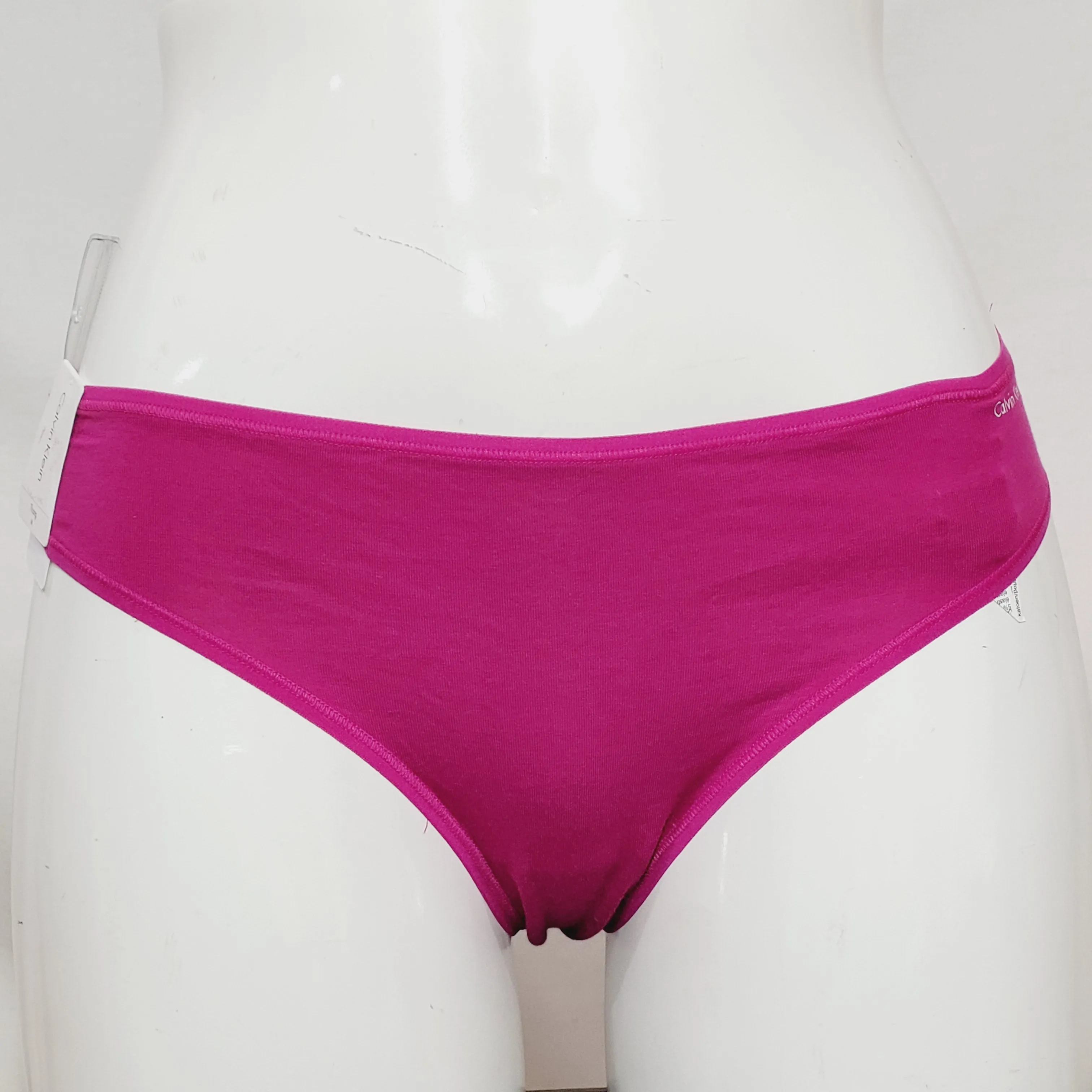 Calvin Klein QD3643 Cotton Form Thong LARGE Raspberry Pink NWT