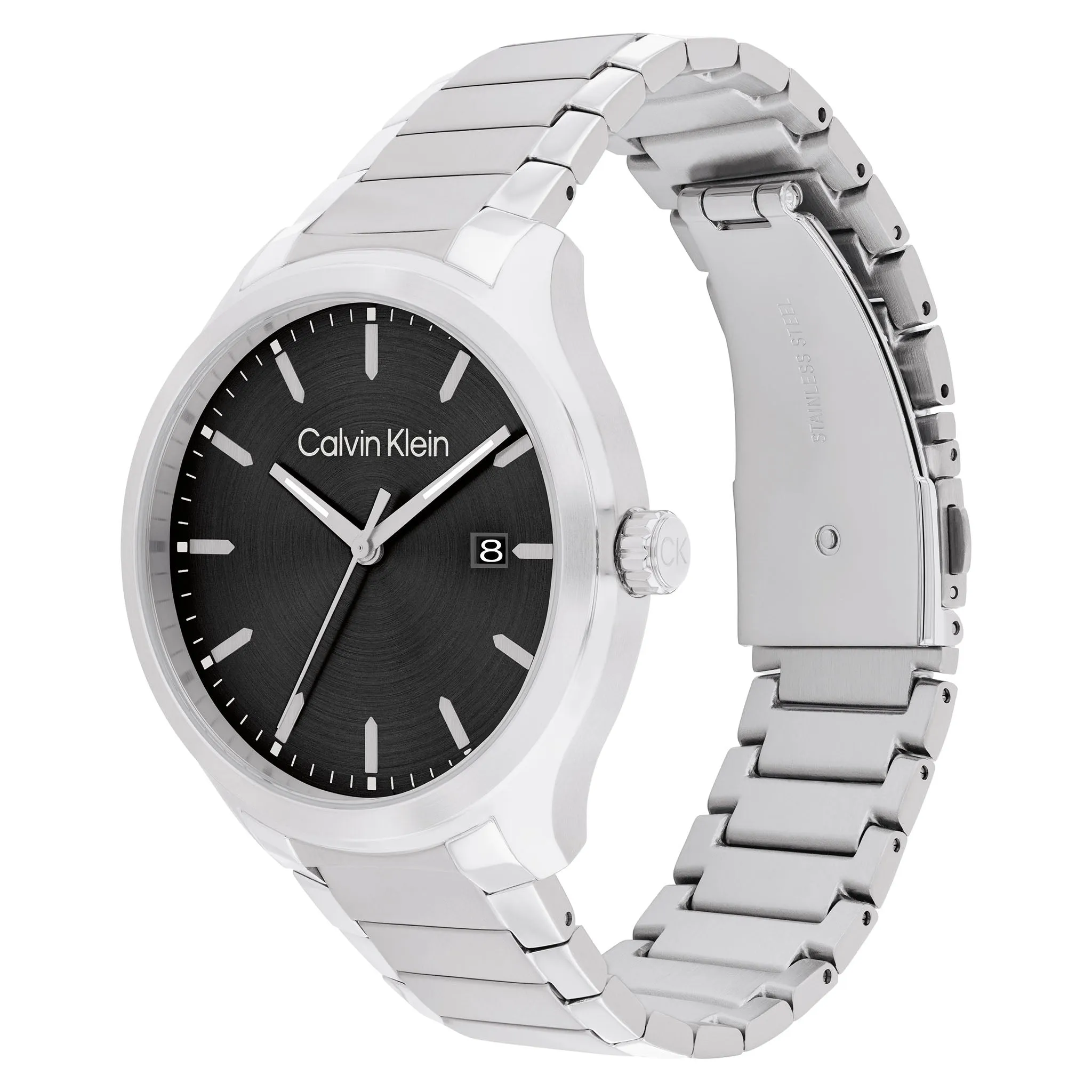 Calvin Klein Stainless Steel Black Dial Men's Watch - 25200348