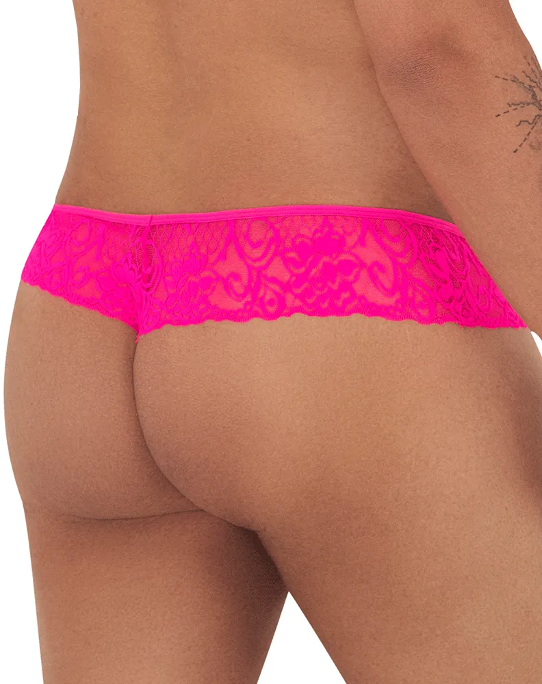 Candyman 99392x Lace Thongs Hot pink