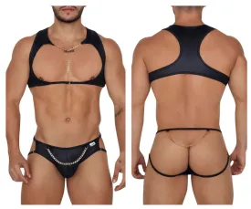 CandyMan 99682 Harness Jock Two Piece Set Color Black