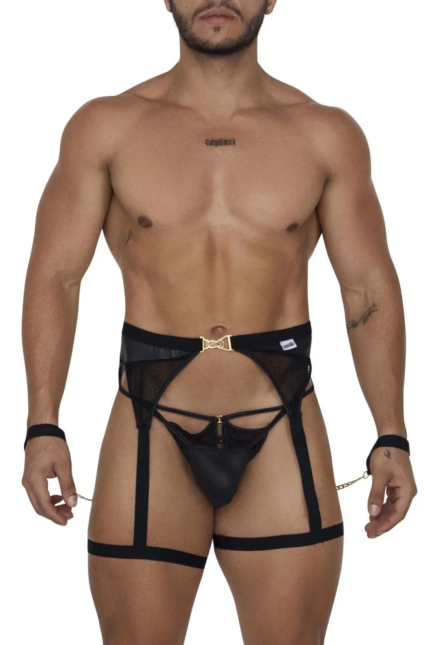 CandyMan Garter Thongs Two Piece Set