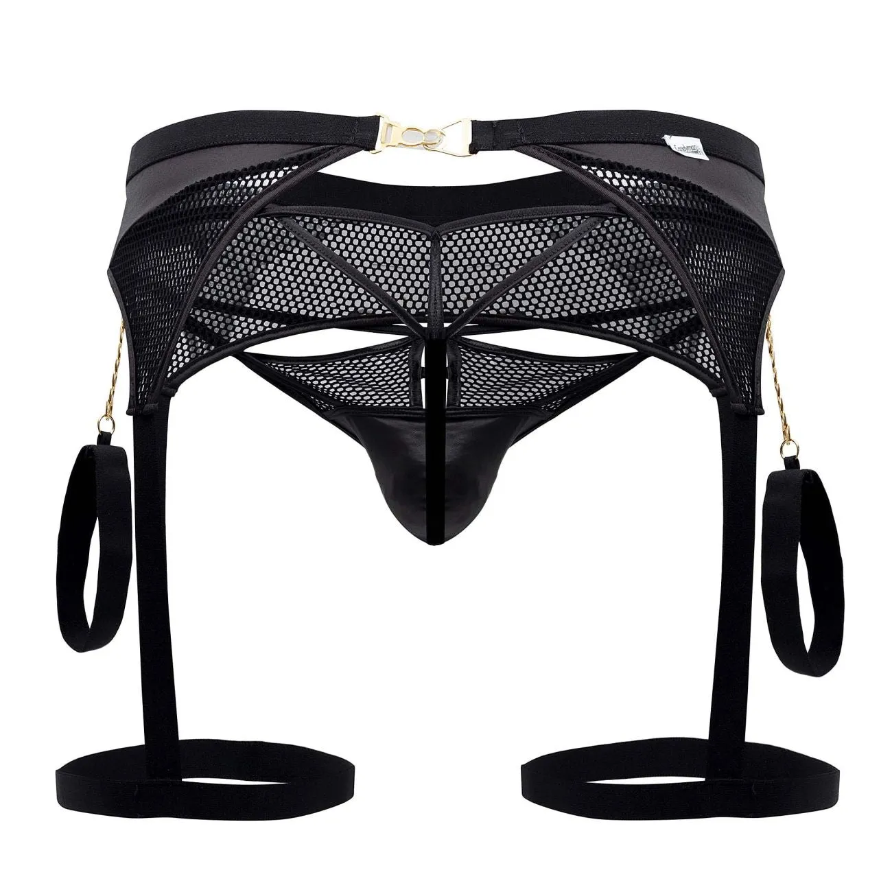 CandyMan Garter Thongs Two Piece Set