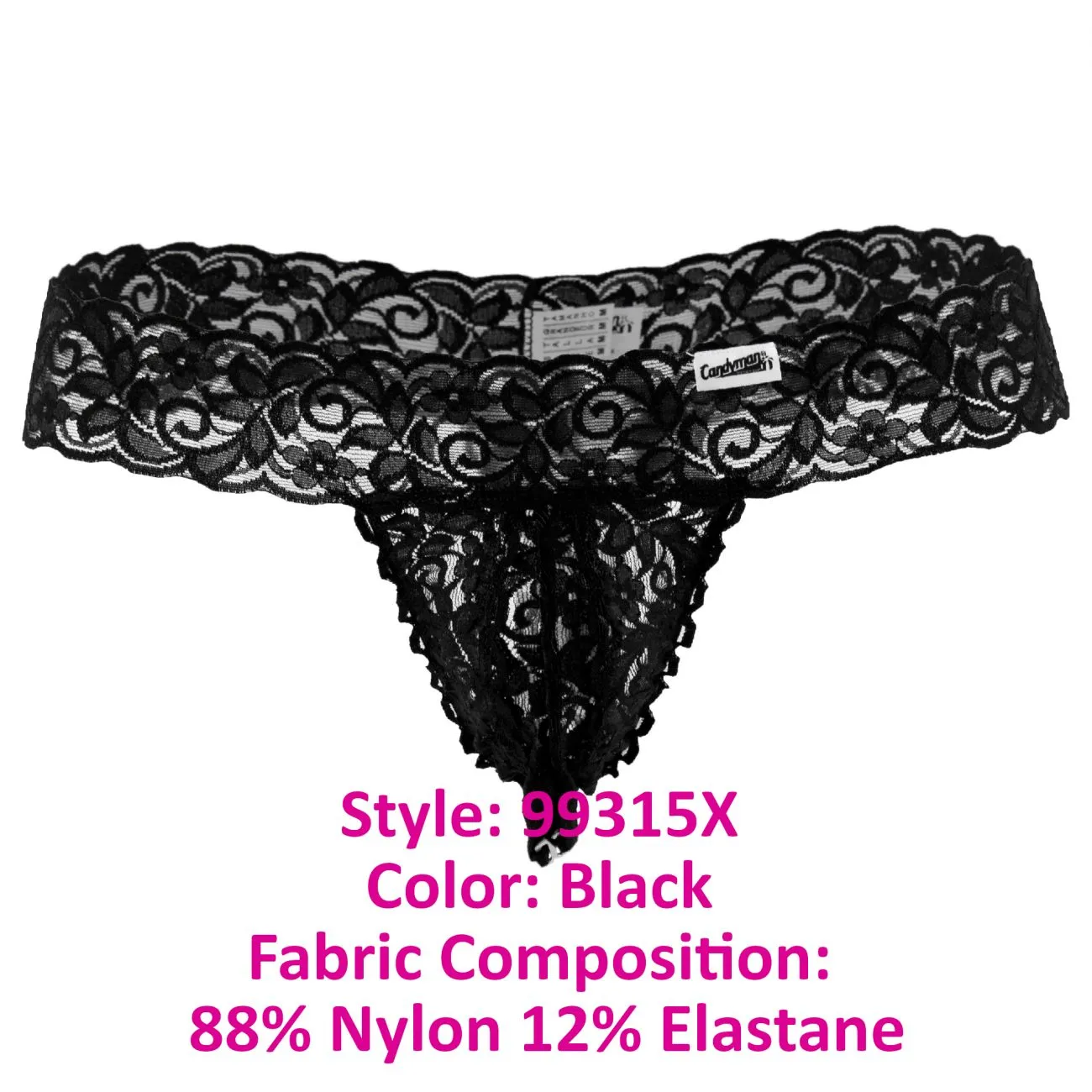 CandyMan Peek a Boo Lace Thongs