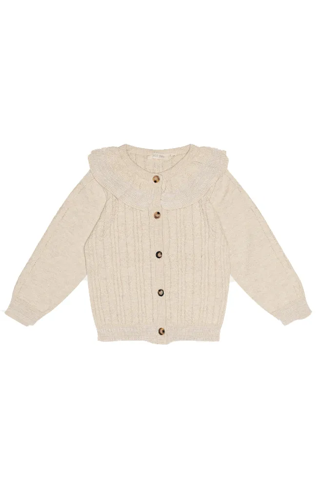 Cardigan Knit Collar - Nature White