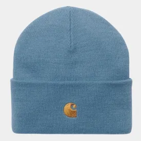 Carhartt WIP Chase Beanie Icy Water - Gold