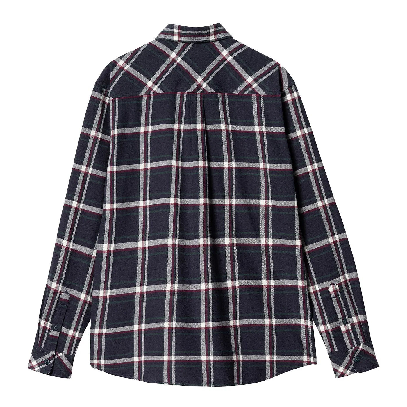 Carhartt WIP L/S Barten Check Shirt - Dark Navy / Dark Navy