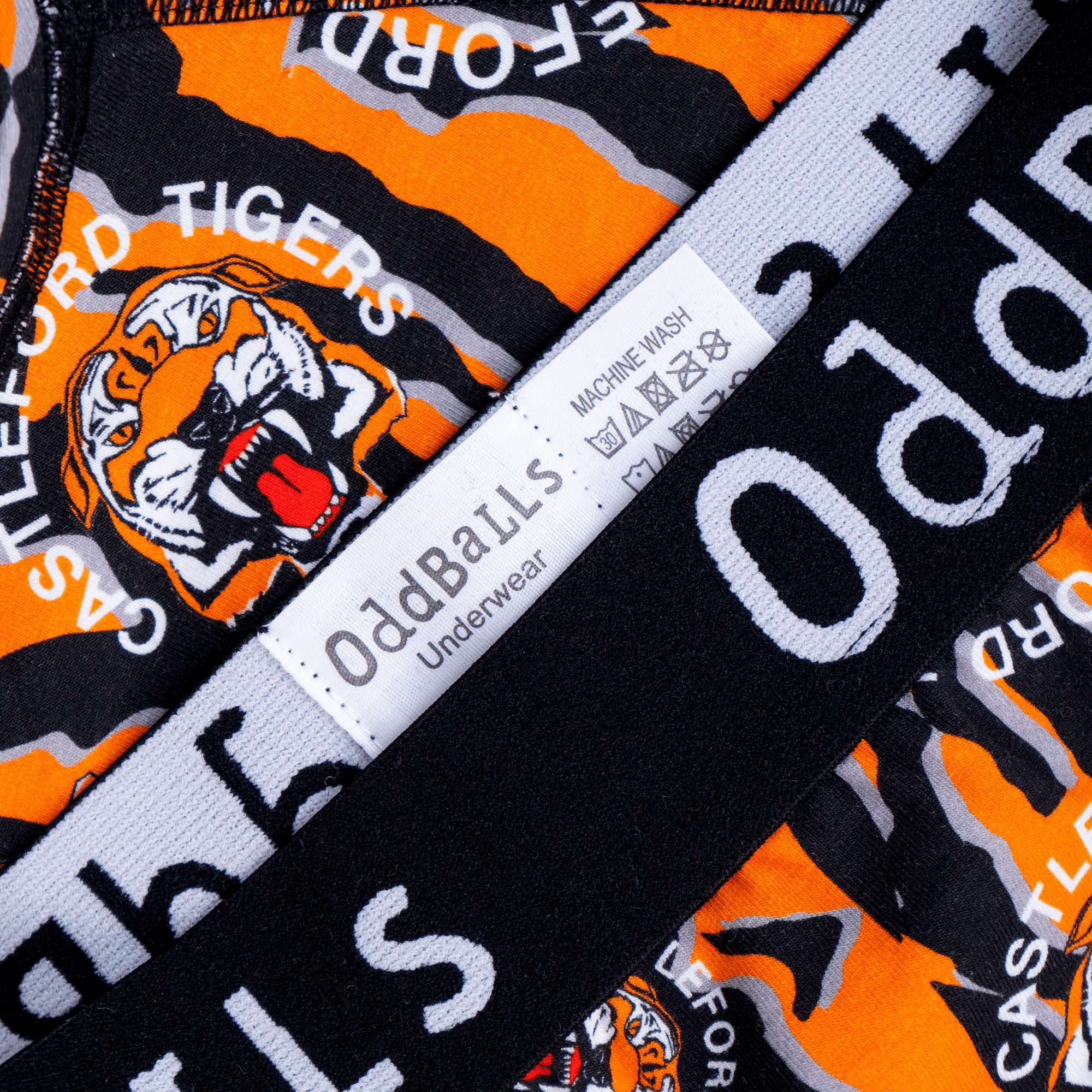 Castleford Tigers - Stripe - Mens Boxer Shorts