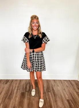 Catching Feelings Flannel Dress