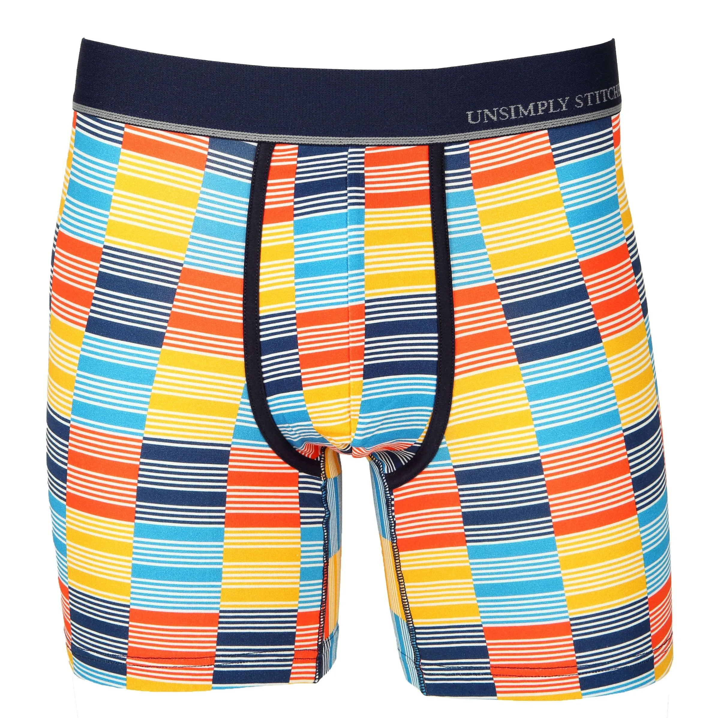 Checkered Stripe Boxer Brief