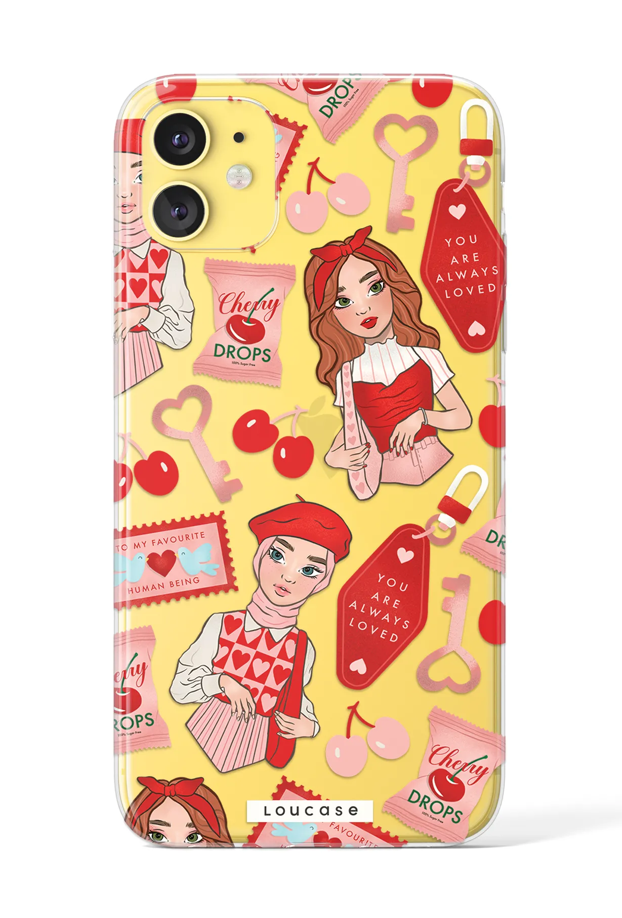 Cherry Love - KLEARLUX™ Special Edition To Be Loved Collection Phone Case | LOUCASE