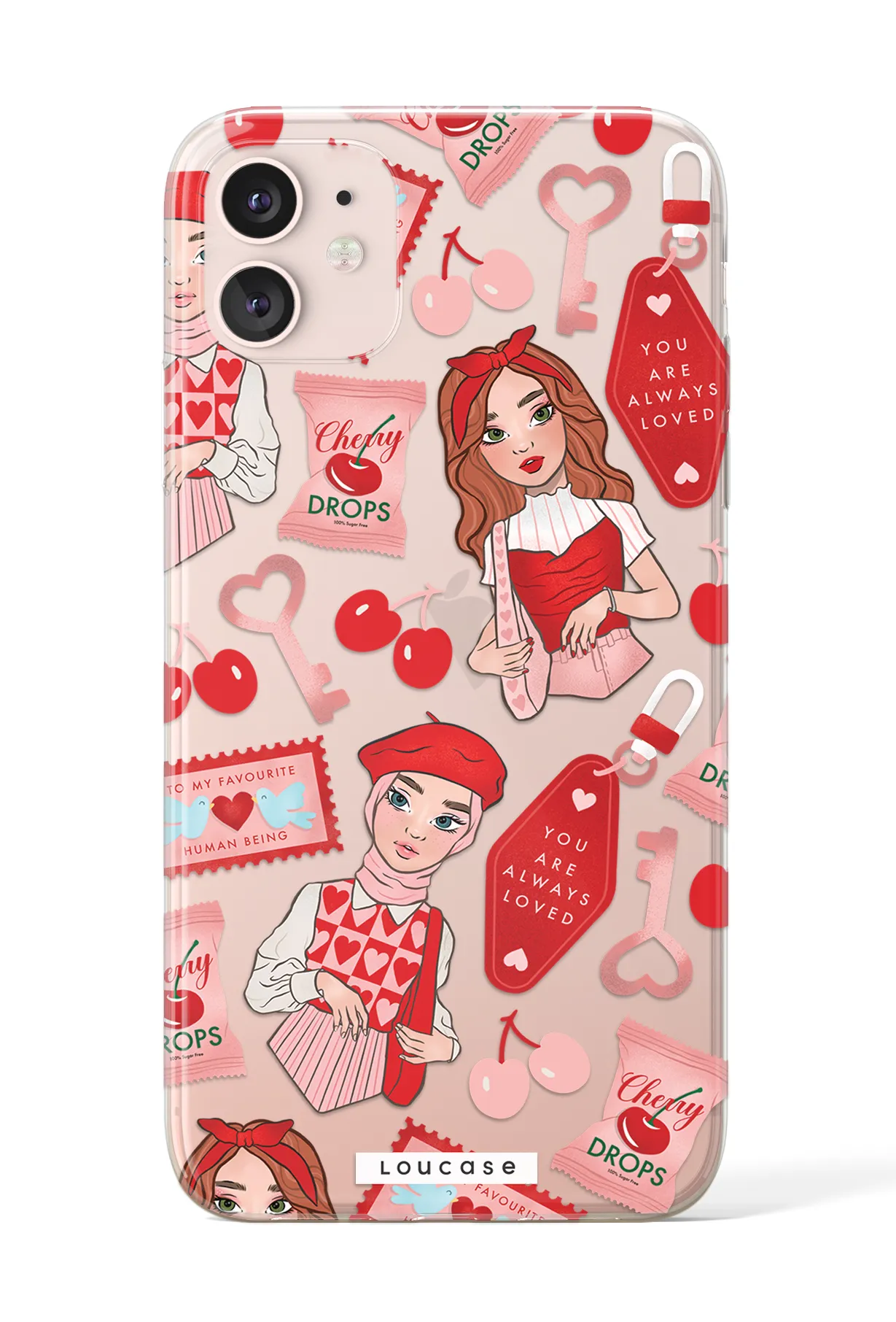 Cherry Love - KLEARLUX™ Special Edition To Be Loved Collection Phone Case | LOUCASE